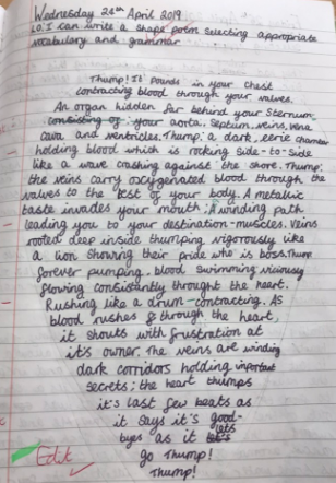 Writer of the Week – 3rd May 2019 | Year 6